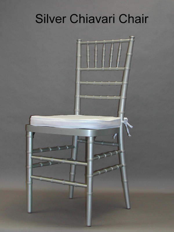 Silver Chiavari Chairs with Pad